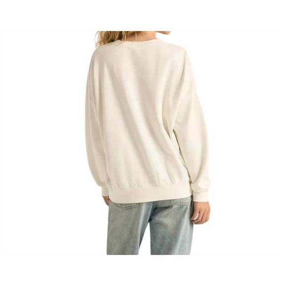 NEW Z SUPPLY holly sunday sweatshirt in sea salt - Picture 3 of 3